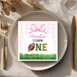 Football meisje verjaardagsfeestje servetten