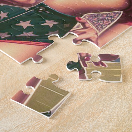  Football meisjes Legpuzzel (Zijkant)