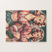 Football meisjes Legpuzzel (Horizontaal)