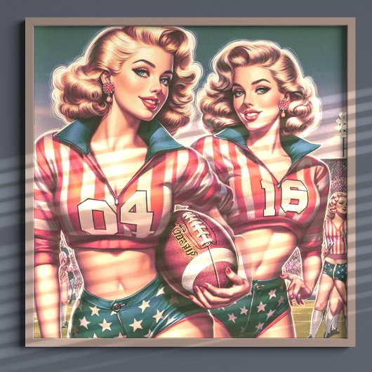  Football meisjes Poster