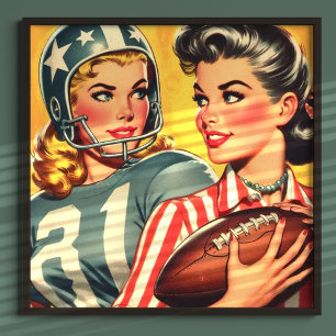 Football meisjes Poster