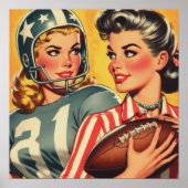 Football meisjes Poster (Voorkant)