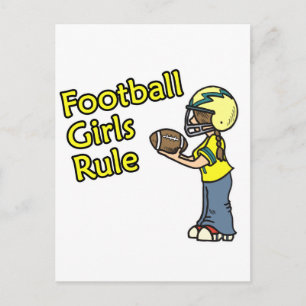 Football meisjes regeren! briefkaart
