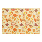 Football met bladeren en pompoenen kussensloop (Achterkant)