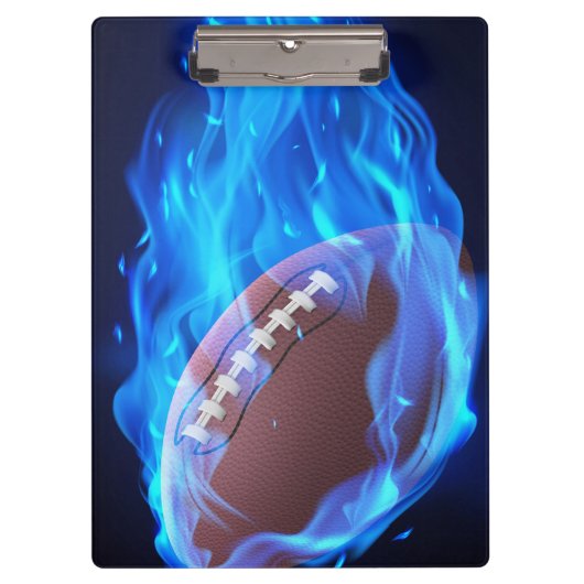 Football met blauw klembord voor lampjes (Voorkant)