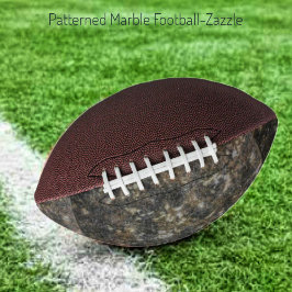Football met gevlekte marmer