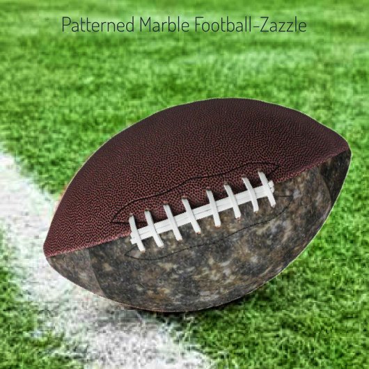 Football met gevlekte marmer