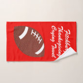 Football met handdoek Uw team en kleuren (Handdoek)