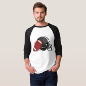 Football Met honkbal T-shirt (Voorkant volledig)