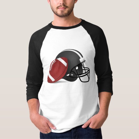 Football Met honkbal T-shirt (Voorkant)