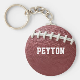 Football met Laces Kijk Aangepaste Sleutelhanger