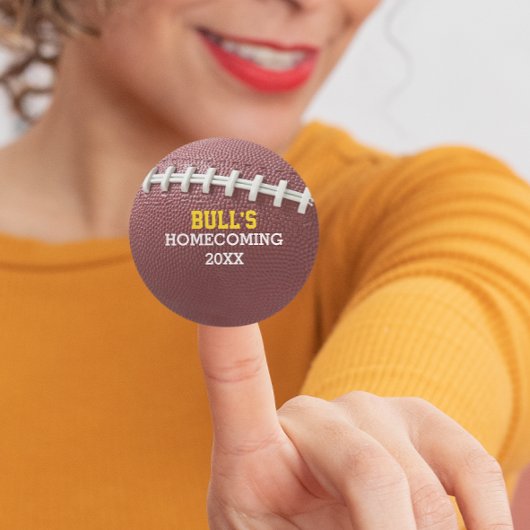 Football met Laces Let op maat Ronde Sticker