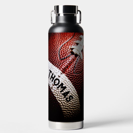 Football met naam waterfles (Voorkant)