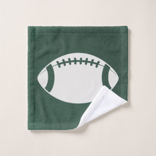 Football met Rustisch Groenboek Stijlachtergrond Washandje