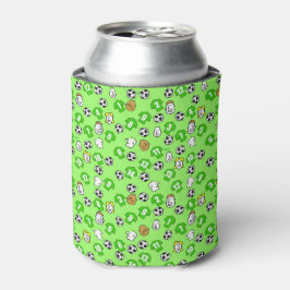 Football met shirten in groen blikjeskoeler