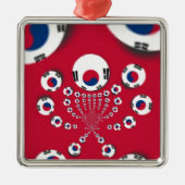Football. Metalen Ornament (Voorkant)