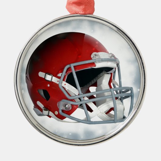 Football Metalen Ornament (Voorkant)