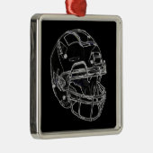 Football Metalen Ornament (Rechts)