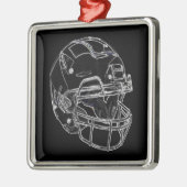Football Metalen Ornament (Links)