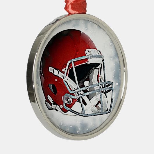 Football Metalen Ornament (Rechts)