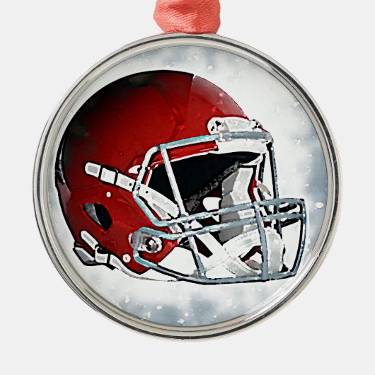 Football Metalen Ornament (Voorkant)