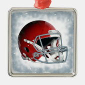 Football Metalen Ornament (Voorkant)