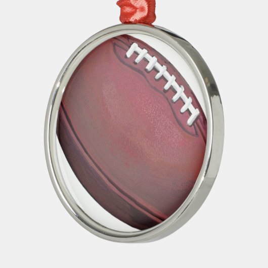 Football Metalen Ornament (Links)