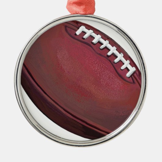 Football Metalen Ornament (Voorkant)
