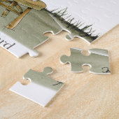 football midden rode strepen legpuzzel (Zijkant)