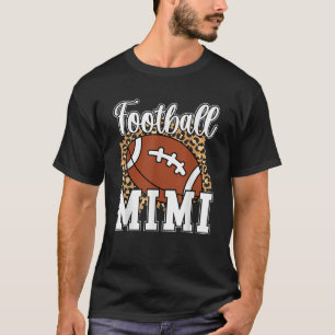 Football Mimi Leopard Oma Mimi van een Football P T-shirt