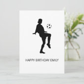 football minnaar, gelukkige verjaardag (Staand voorkant)