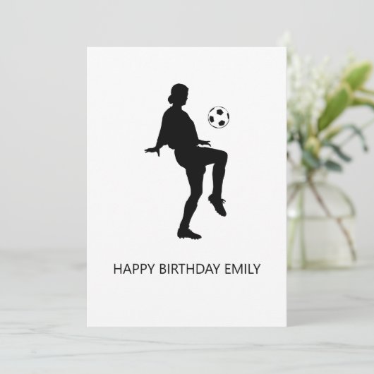 football minnaar, gelukkige verjaardag (Staand voorkant)