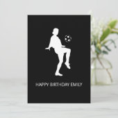 football minnaar, gelukkige verjaardag (Staand voorkant)