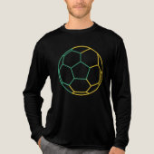 Football Moderne Kunst Mannen Tri-blend Shirt (Voorkant volledig)