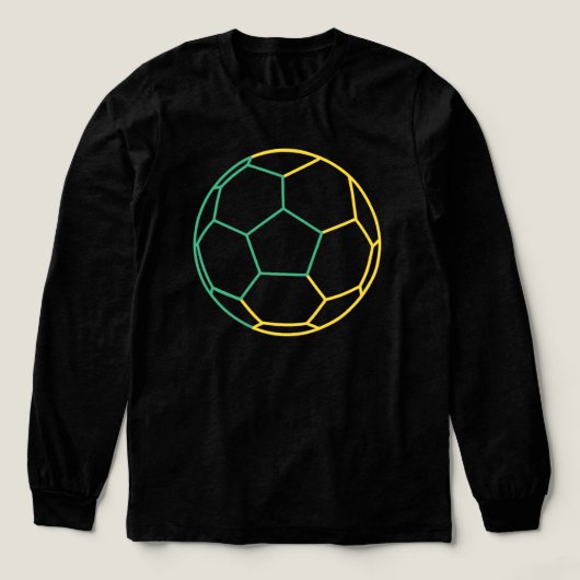 Football Moderne Kunst Mannen Tri-blend Shirt (Voorkant)
