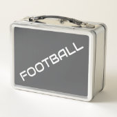 FOOTBALL Moderne witte tekst Grijze achtergrond (Achterkant)