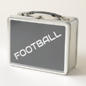 FOOTBALL Moderne witte tekst Grijze achtergrond (Voorkant)