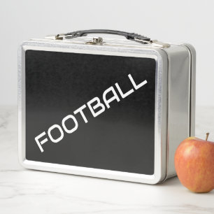 FOOTBALL Moderne witte tekst Zwarte achtergrond