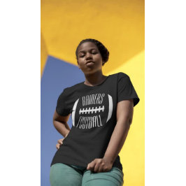 Football Moeder Custom Team Naam Schattige Spel Da T-shirt