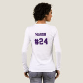 Football Moeder Game Day Tri-Blend Shirt (Achterkant)