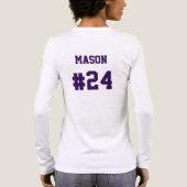 Football Moeder Game Day Tri-Blend Shirt (Achterkant)