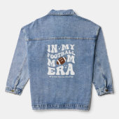 Football Moeder Gepersonaliseerde Speler Nummer Sp Denim Jacket (Achterkant)