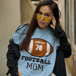 Football Moeder Jersey Nummer T-shirt