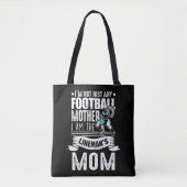 Football moeder Lineman Mam Son Proud Tote Bag (Voorkant)