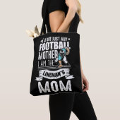 Football moeder Lineman Mam Son Proud Tote Bag (Dichtbij)