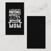 Football moeder Lineman Mam Son Proud Visitekaartje (Voorkant / Achterkant)