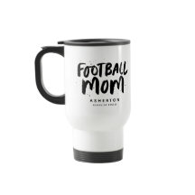 Football moeder trendy zwart type gepersonaliseerd