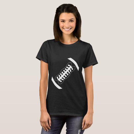 Football moederschap T-shirt (Voorkant volledig)