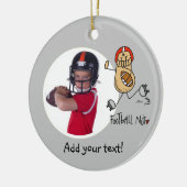 Football moer gepersonaliseerde foto Ornament (Links)