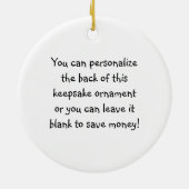 Football moer gepersonaliseerde foto Ornament (Achterkant)